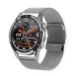 I9 1.3 Inch Heart Rate/Blood Pressure/Blood Oxygen Monitoring Watch, Color: Silver Steel