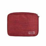 RH916 3 Layers Digital Collection Package Multi-Functional Data Cable Storage Package(Red Wine)