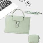 S176 Portable Waterproof Laptop Bag with Power Pack, Size: 13 inches(Mint Green)