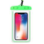 4 PCS Sealed Luminous PVC Waterproof Cover Swimming Mobile Phone Waterproof Bag(Green)