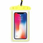 4 PCS Sealed Luminous PVC Waterproof Cover Swimming Mobile Phone Waterproof Bag(Yellow)