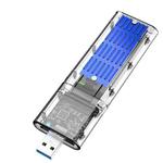 M.2 To USB 3.0 SSD Adapter For PCIE NGFF M / B Key SSD Disk Box, Color: Blue