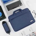 DSMREN Nylon Laptop Handbag Shoulder Bag,Model: 044 Blue, Size: 15.6 Inch