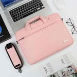 DSMREN Nylon Laptop Handbag Shoulder Bag,Model: 044 Pink, Size: 16.1 Inch