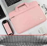 DSMREN Nylon Laptop Handbag Shoulder Bag,Model: 044 Air Cushion Pink, Size: 13.3 Inch