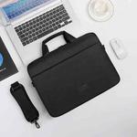 DSMREN Nylon Laptop Handbag Shoulder Bag,Model: 285 Black, Size: 14 Inch