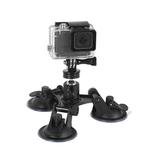 Car General Purpose Vehicle Bracket Suction Cup Fixed Glass Video Shooting Base, Shape: Suction Cup+PTZ+Gopro Screw