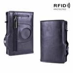 X-85 RFID Multi-compartment Card Holder For Airtag(Black)