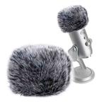 Plush Microphone Cover Windscreen Sleeve Compatible For Blue Yeti Condenser Microphone