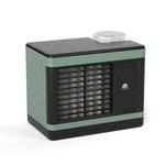 12W Water Cube Air Cooler Office Silent Air Conditioning Fan,Style: Without Spray(Green)