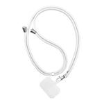 2 PCS Phone Lanyard Adjustable Detachable Neck Cord with Card(White)