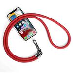 Mobile Phone Mountaineering Rope Lanyard  Can Be Hung Neck Or Crossbody( Red)