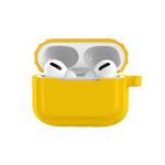 Bluetooth Earphone Soft Silicone Case For AirPods Pro (Yellow)