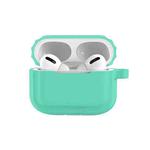 Bluetooth Earphone Soft Silicone Case For AirPods Pro (Mint Green)