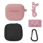 Bluetooth Earphone Silicone Cover Set For AirPods 3, Color: 5 PCS/Set Pink