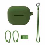 Bluetooth Earphone Silicone Cover Set For AirPods 3, Color: Hand Rope Set Grass Green