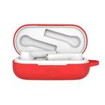 Bluetooth Earphone Silicone Protective Case for Huawei Honor FlyPods 3(Red)