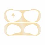 2 PCS Headphone Inner Cover Sticker Dustproof Protective Film For Airpods 3(Gold)