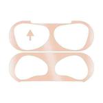 2 PCS Headphone Inner Cover Sticker Dustproof Protective Film For Airpods 3(Rose Gold)