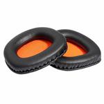 2 PCS Slow Rebound Sponge Headphone Cover Cushion For DAREU EH712/EH715(Black Orange Net)