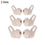 2 Sets Bluetooth Earphone Ear Cap Silicone Protective Case For Huawei Freelace Pro(Ivory)