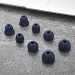 4 Sets In-Ear Headphones Silicone Earbuds Case For Beats PowerBeats Pro(Navy Blue)