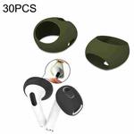 30PCS Earless Ultra Thin Earphone Ear Caps For Apple Airpods Pro(Army Green)