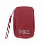 RH532 Mini Multifunctional Digital Storage Bag(Wine Red)