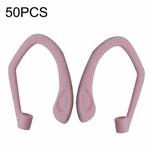 50PCS EG40 For Apple Airpods Pro Sports Wireless Bluetooth Earphone Silicone Non-slip Ear Hook(Pink)