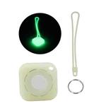 Tracker Anti-Lost Silicone Case For Airtag, Color: Luminous Green+Lanyard+Key Ring