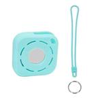 Tracker Anti-Lost Silicone Case For Airtag, Color: Mint Green+Lanyard+Key Ring