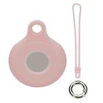 Locator Storage Silicone Cover With Hand Strap For AirTag, Color: Pink
