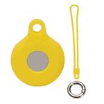 Locator Storage Silicone Cover With Hand Strap For AirTag, Color: Yellow