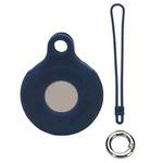 Locator Storage Silicone Cover With Hand Strap For AirTag, Color: Noon Blue