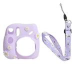 CAIUL Daisy Camera Silicone Case Protective Soft Case For FUJIFILM Instax Mini7+(Purple)