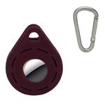 Location Tracker Anti-Lost Silicone Protective Cover For AirTag, Color: Wine Red