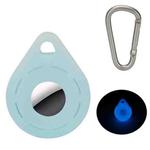 Location Tracker Anti-Lost Silicone Protective Cover For AirTag, Color: Luminous Blue+Buckle