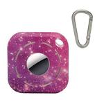 Tracker Color Print Anti-Lost Protective Cover For AirTag(Purple Starry Sky)
