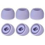 6 PCS Silicone Earplugs For TWS Samsung Galaxy Buds Pro(Medium Purple)