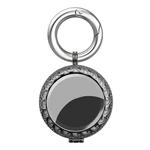 Anti-Lost Plating Keychain Locator Tracker Protective Cover For Airtag(Black Gold)