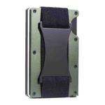 ZDL-05 Tracker Protection Organizer Metal Card Holder For AirTag(Army Green)