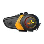 Motorcycle Helmet Call Music Navigation Bluetooth Headset, Color: Yellow(Hard Pipe Microphone)