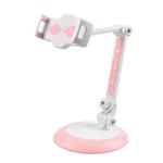 CJ-010 Rotating Desktop Tablet Bracket Foldable Online Learning Support Bracket(Pink White)