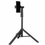 QingZhuangShiDai ZP100B Aluminum Alloy Floor Phone Stand Live Bluetooth Phone Selfie Stick