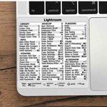 5 PCS PC Reference Keyboard Shortcut Sticker Adhesive for PC Laptop Desktop(Lightroom)