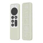 Silicone Remote Controller Waterproof Anti-Slip Protective Cover For Apple TV 4K 2021(Luminous Color)