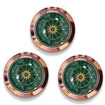 3 PCS Epoxy Constellation Mobile Phone Ring Holder Ring Buckle(Green)