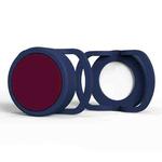 2 PCS  Anti-Lost Tracker Silicone Case for AirTag,Size:  24mm(Midnight Blue+Wine Red)