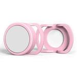 2 PCS  Anti-Lost Tracker Silicone Case for AirTag,Size:  30mm(Pink+White)