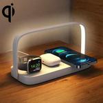 UD10 Mobile Phone Wireless Charger With Small Night Light, For iPhone&iWatch&AirPods(White)